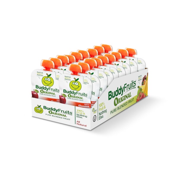 Buddy Fruits Buddy Fruits Pure Blended Apple And Cinnamon Snack 3.2 oz., PK18 1852198 - main